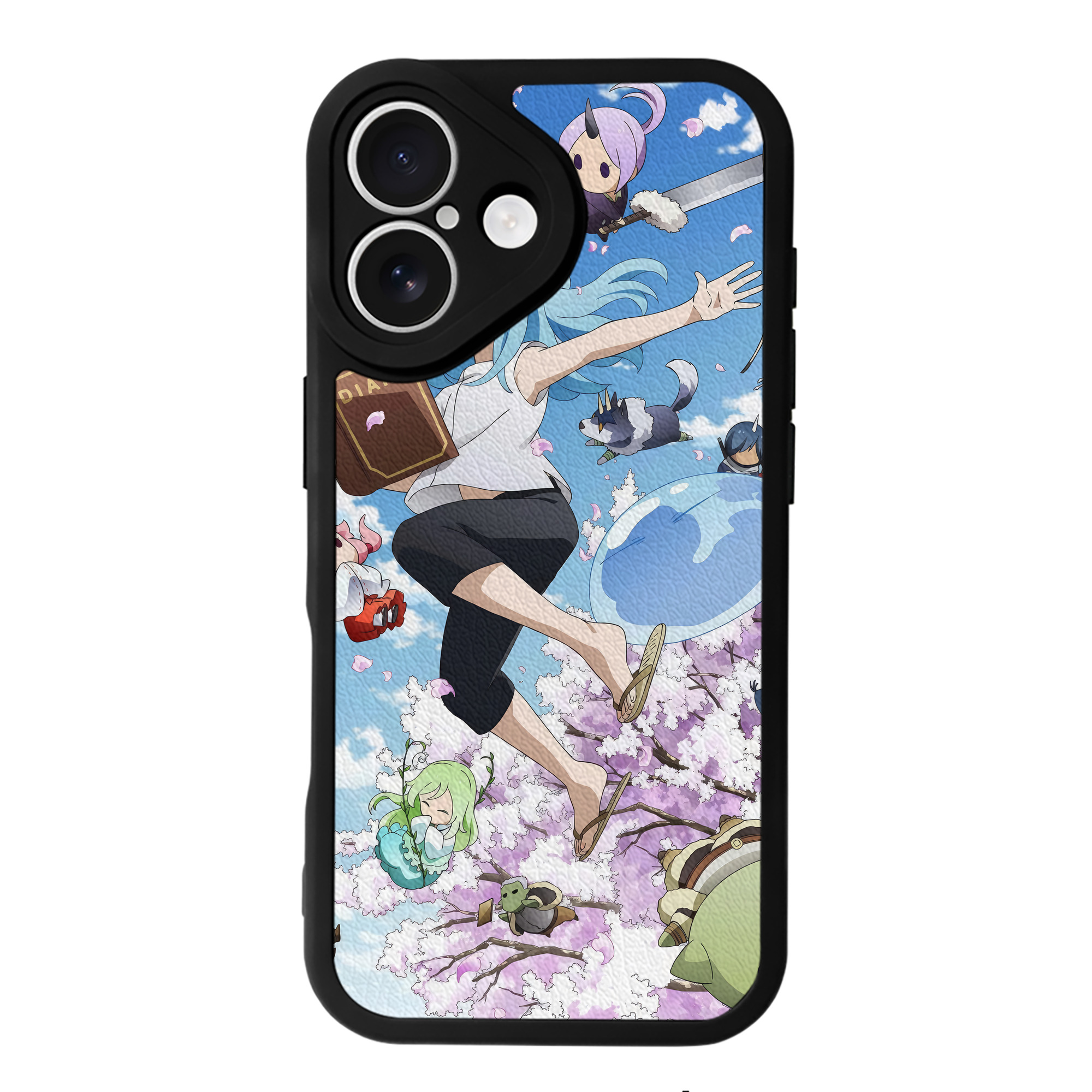 （画像用） 転スラ Regarding Reincarnated to Slime 【iPhone 16シリーズ対応】シリコンスマホケース（レザー調） 材質：シリコン